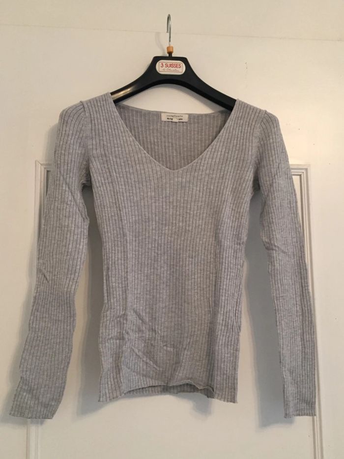 Pull léger Col en V Cache-Cache