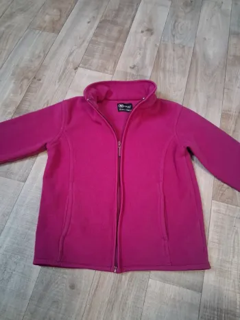 Veste zippée polaire fille fuchsia 4 ans