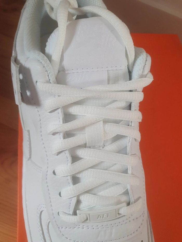 Nike Air Force 1 Shadow "full white"(40.5) - photo numéro 4