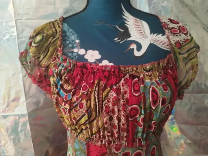 Superbe robe été multicolore mesh Yk2 2000 - photo numéro 5