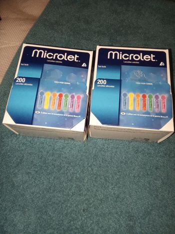 Microlet Stériles 2 cartons de 200