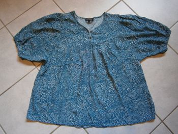 Blouse MC bleu BONOBO Taille XL