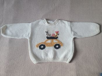 Pull Zara motif voitures animaux