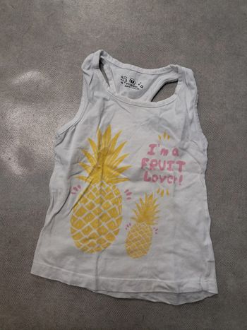 tee shirt débardeur fille 4 ans