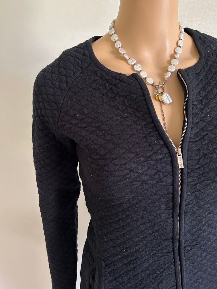 Veste noire avec fermeture Morgan taille S bon état (taille petit) - photo numéro 4