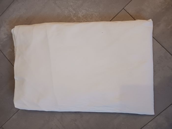 drap housse blanc en coton pour lit 2 pers Décors de maison Neuf juste lavé