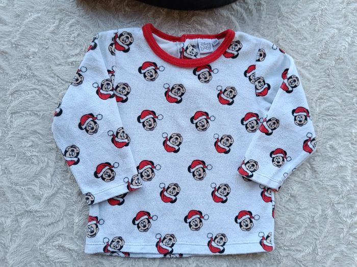 Pyjama velours 2 pièces Garçon 18 mois Mickey père noël Disney - photo numéro 3
