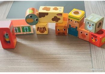 Jouets en bois de la ferme sensoriels 