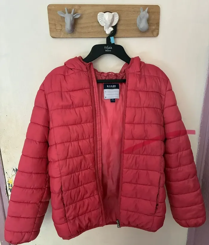 Manteau à capuche, 12 ans, Kiabi.