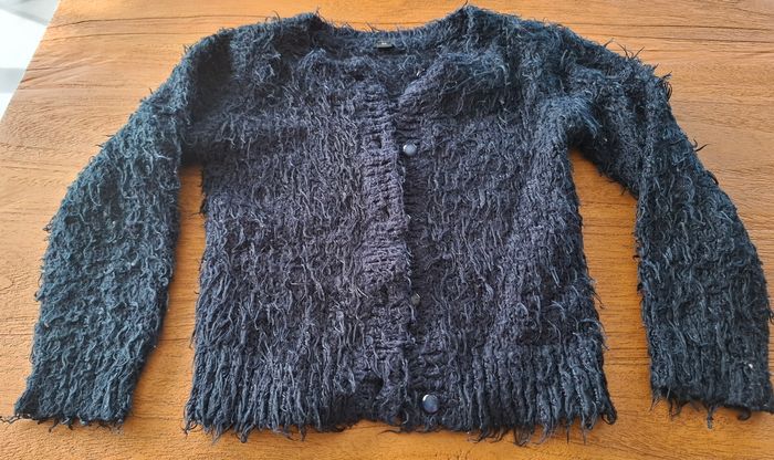 Gilet effet shaggy / poilu 🖤