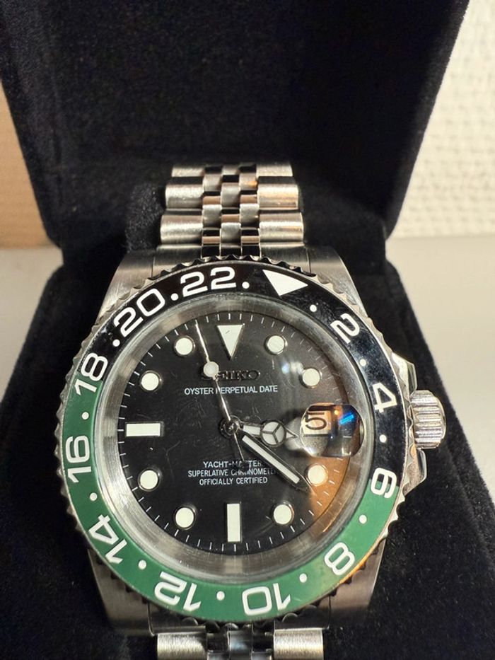 Montre seiko mod jubilee pepsi Green sprite - photo numéro 2