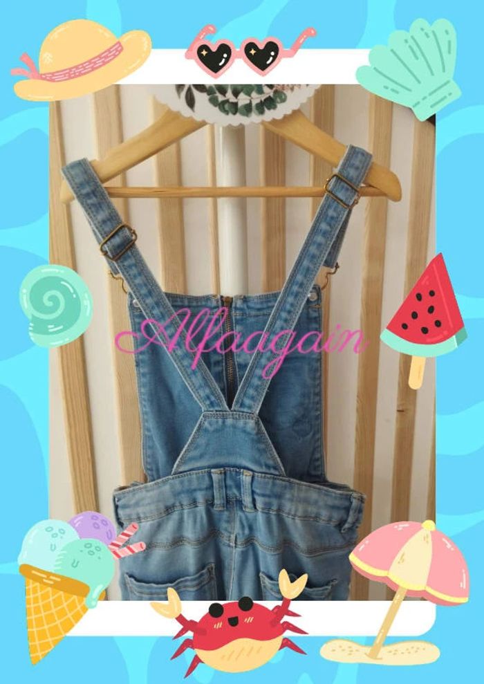 Salopette jean 8ans tao - photo numéro 11