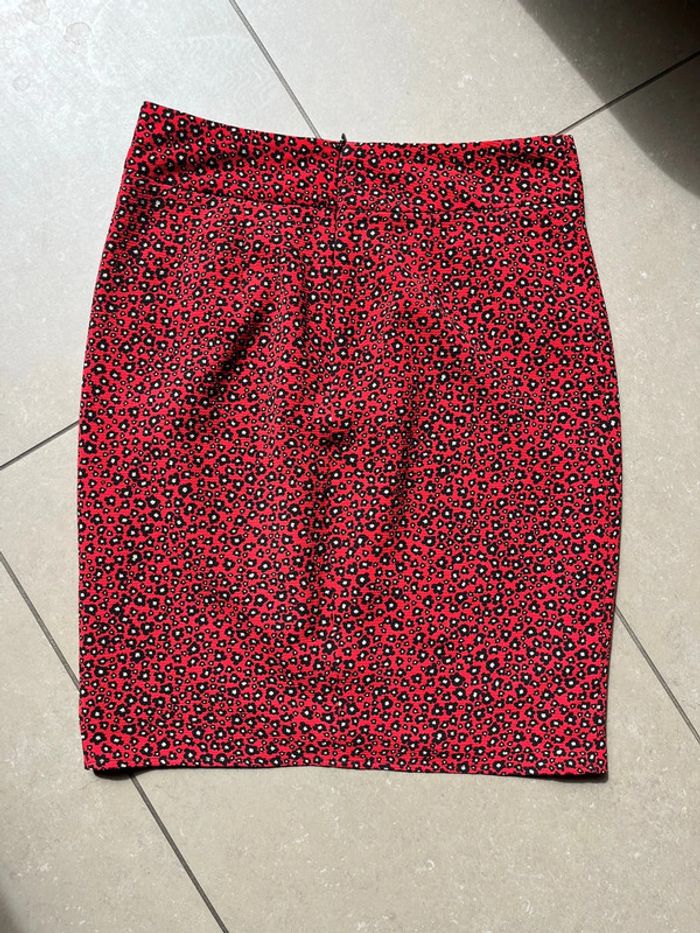 Jupe rouge à motifs one step M - photo numéro 3