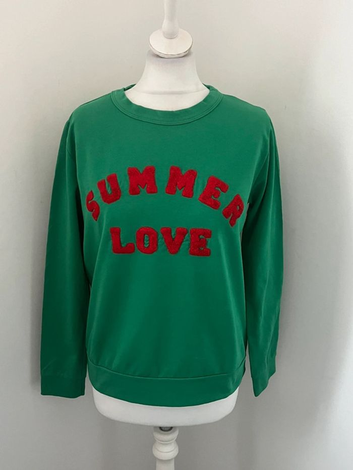Sweat fin vert LPB Summer love S