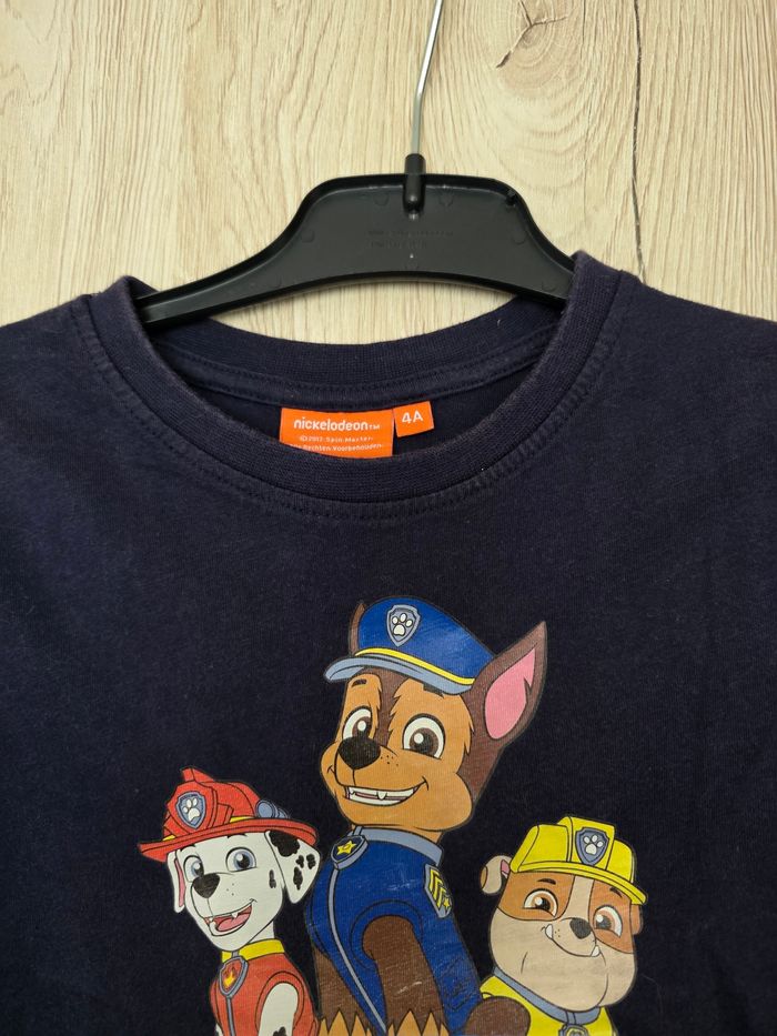 TEE-SHIRT PAW PATROL NICKELEDEON BLEU MARINE 4ANS - photo numéro 2