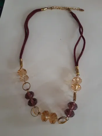 Collier fantaisie ambré