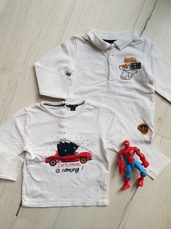 Lot de 2 pulls fins kiabi garçon 2ans