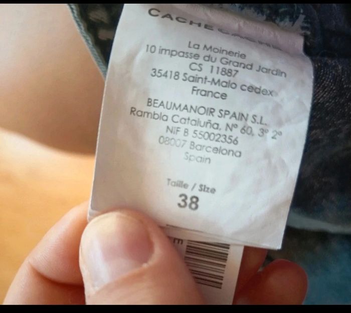 Short en jean Cache cache taille 38 - photo numéro 4