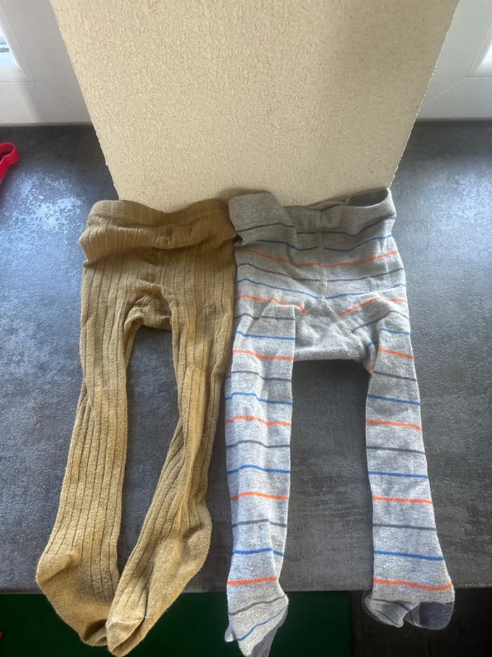 Lot de 2 collants taille 74/80