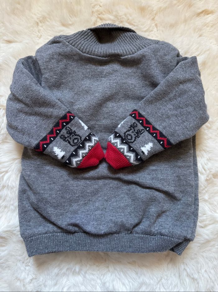 👕 pull très chaud hiver - bébé garçon - 9 mois - 71cm - très bon état - photo numéro 8