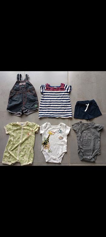 Lot de vêtements été bébé garçon en 6 mois