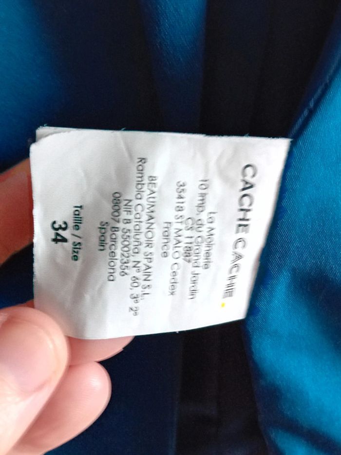 Veste tailleur 3/4 Cache cache T34 - photo numéro 4