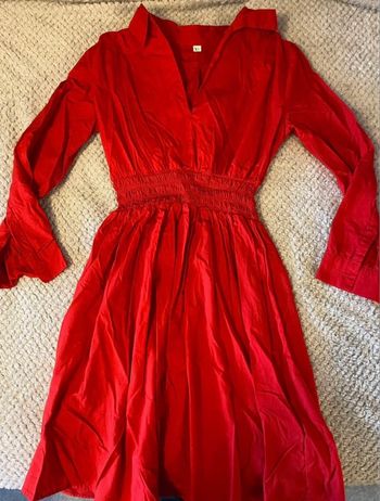 Robe chemise rouge S