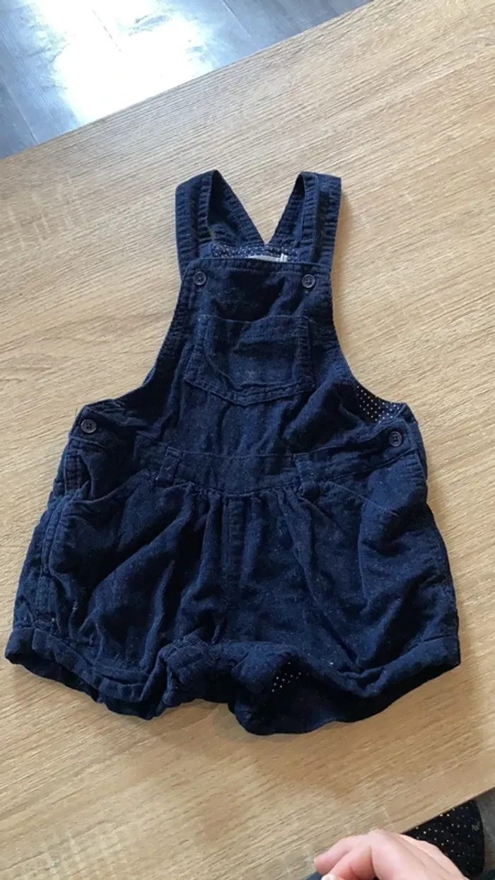 Salopette velour 12mois