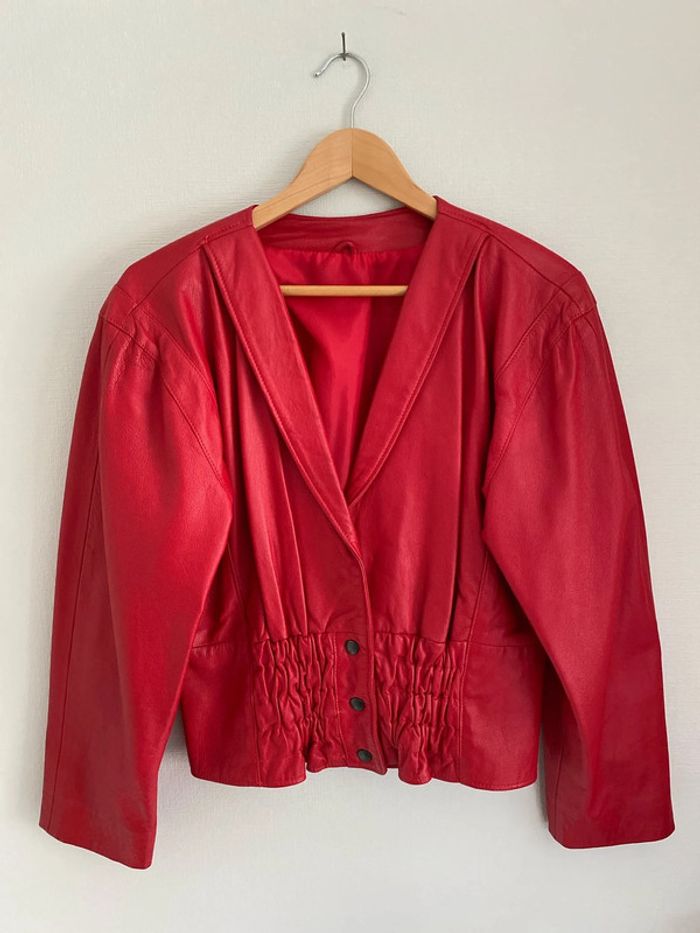 Magnifique veste en cuir 40