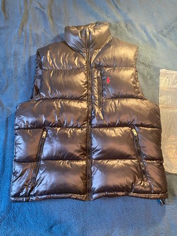 Doudoune sans manches Ralph Lauren noire 