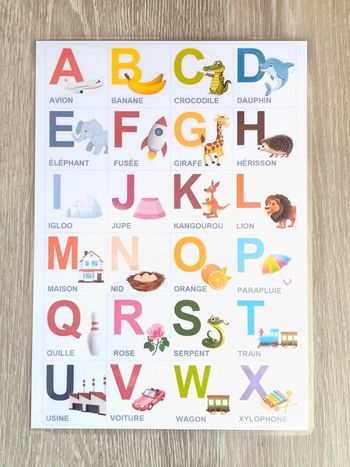 Sous mains de l'abécédaire