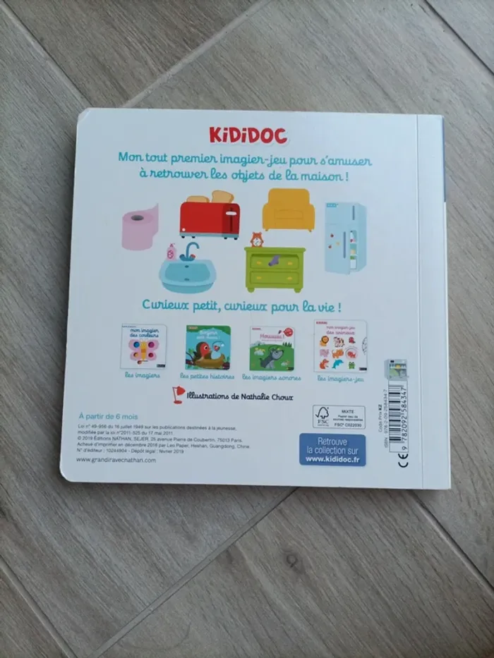 Livre Kididoc mon imagier jeu de la maison - photo numéro 2