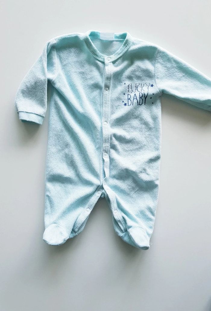 Grenouillère / pyjama une pièce / dors bien en velours (1 mois)