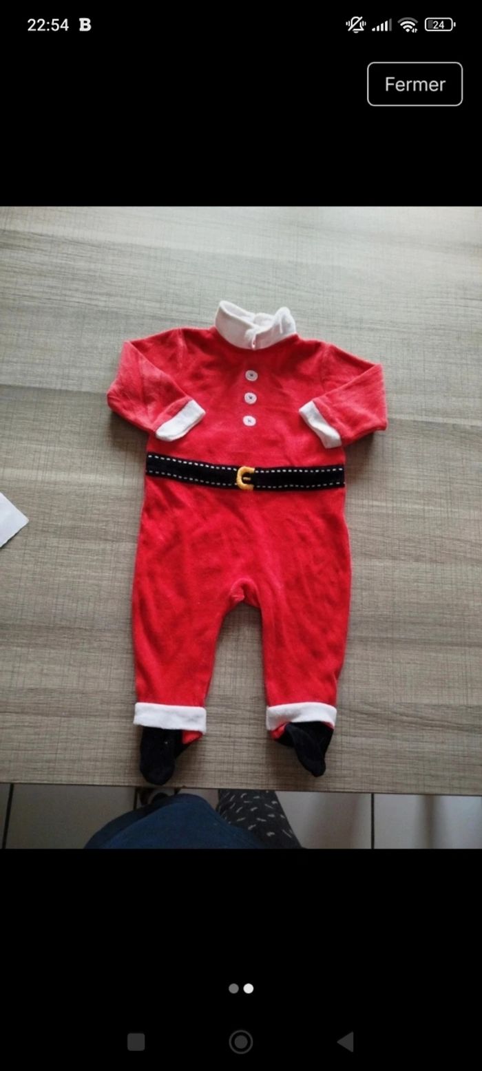 Pyjama Noël garçon 6 mois - photo numéro 2