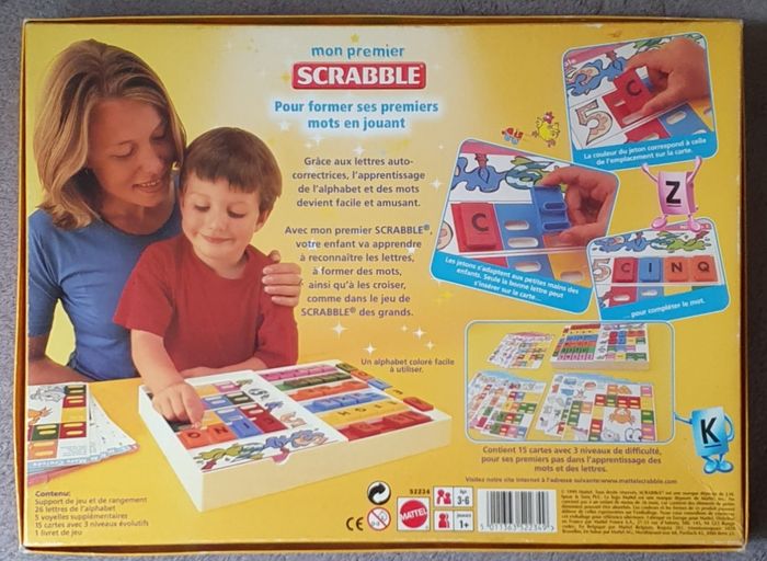 Jeu de société "Mon Premier Scrabble" (3-6 ans) / Mattel - photo numéro 2