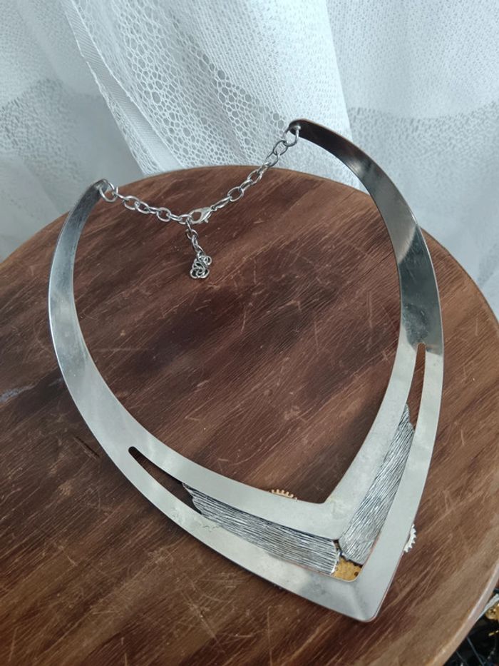 Collier création | engrenage et mvt Luch - photo numéro 6