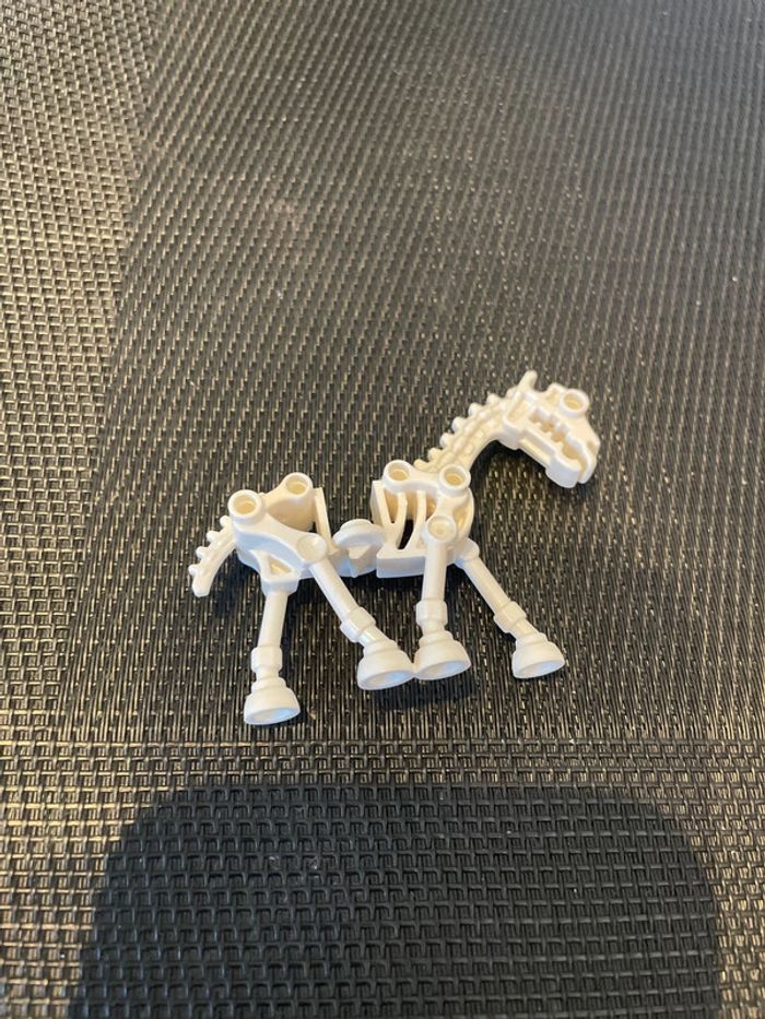 Lego Castle mini figurine cheval squelette blanc 5372 7079 7090 7092 minifigures officiel château - photo numéro 3