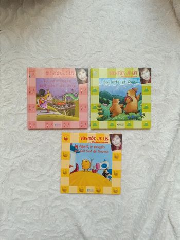 Lot de 3 livres Bientôt je lis Marlène Jobert Ferme Montagne Princesse Éditions Atlas