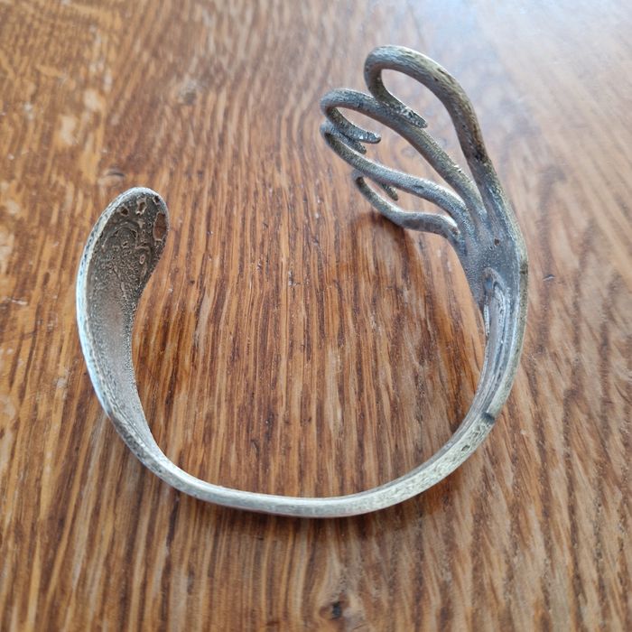 Bracelet Fourchette en métal argenté - photo numéro 2