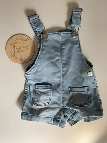 Salopette short jean