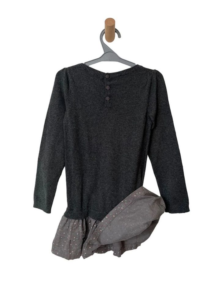 Robe grise à manches longues effet “2 en 1” - La Redoute 6 ans (114cm) - photo numéro 4