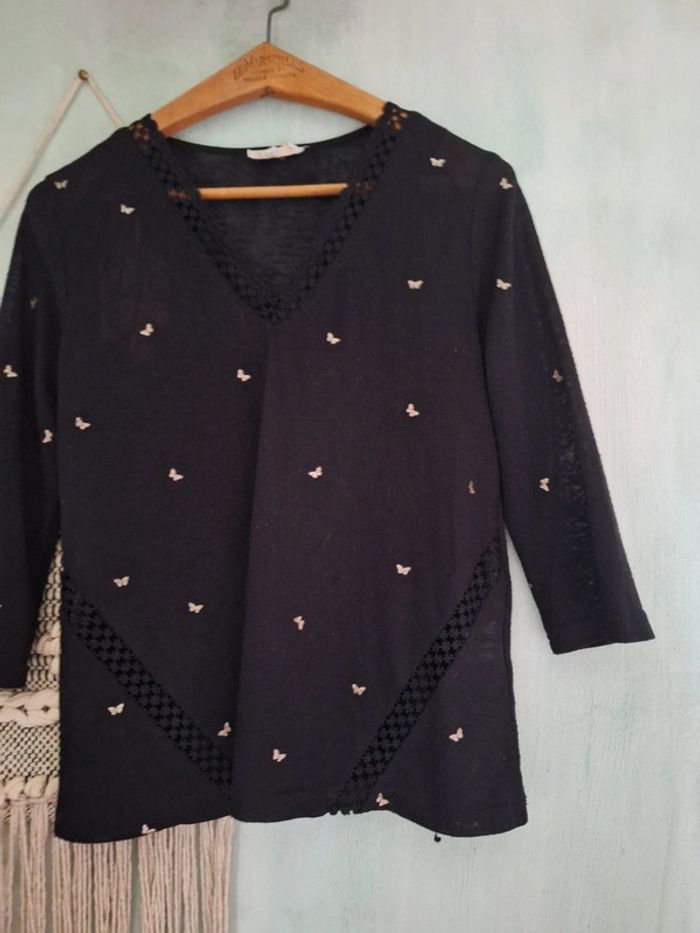 Joli haut vintage fin et délicat - photo numéro 6