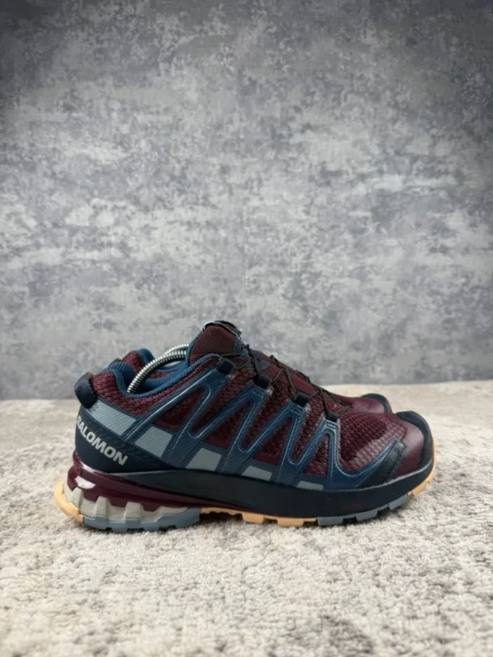 Salomon XA Pro 3D V8 - Bordeaux & Blue - photo numéro 3