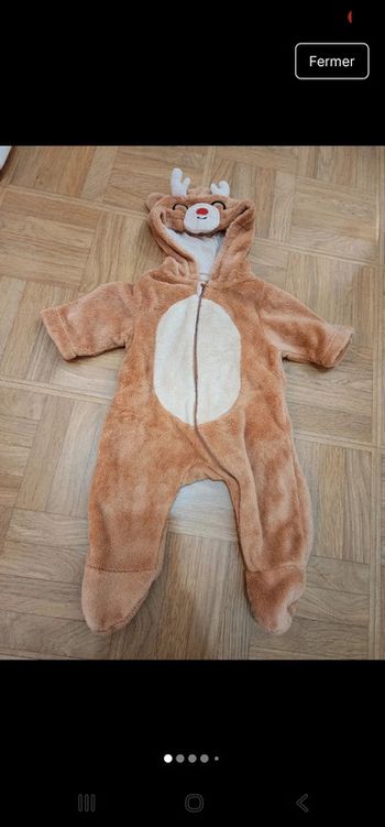 Pyjama cerf taille 3 mois