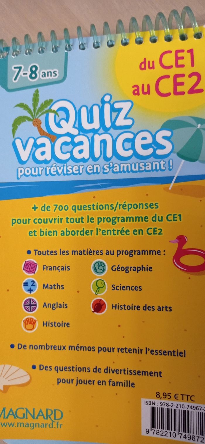 Cahier quiz CE1 CE2 - photo numéro 6