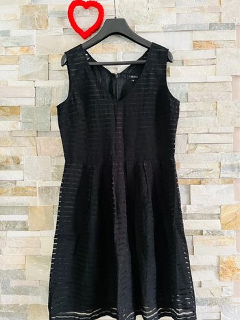 Robe noire femme caroll