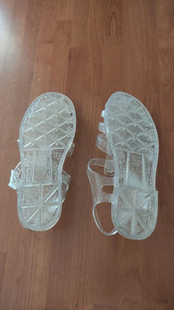 Sandales plastique de plage à paillettes pointure 33 Okaïdi neuves - photo numéro 10