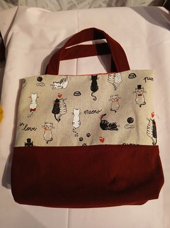 Sac  motif petit chat