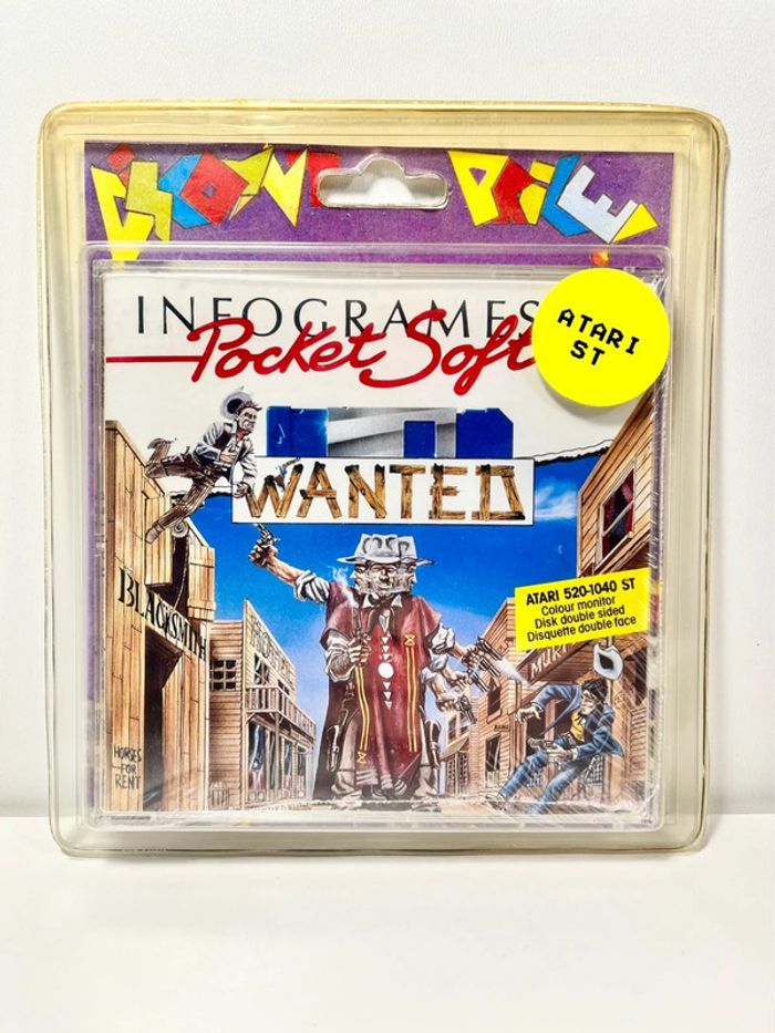 Jeu Atari ST neuf sous blister : Wanted