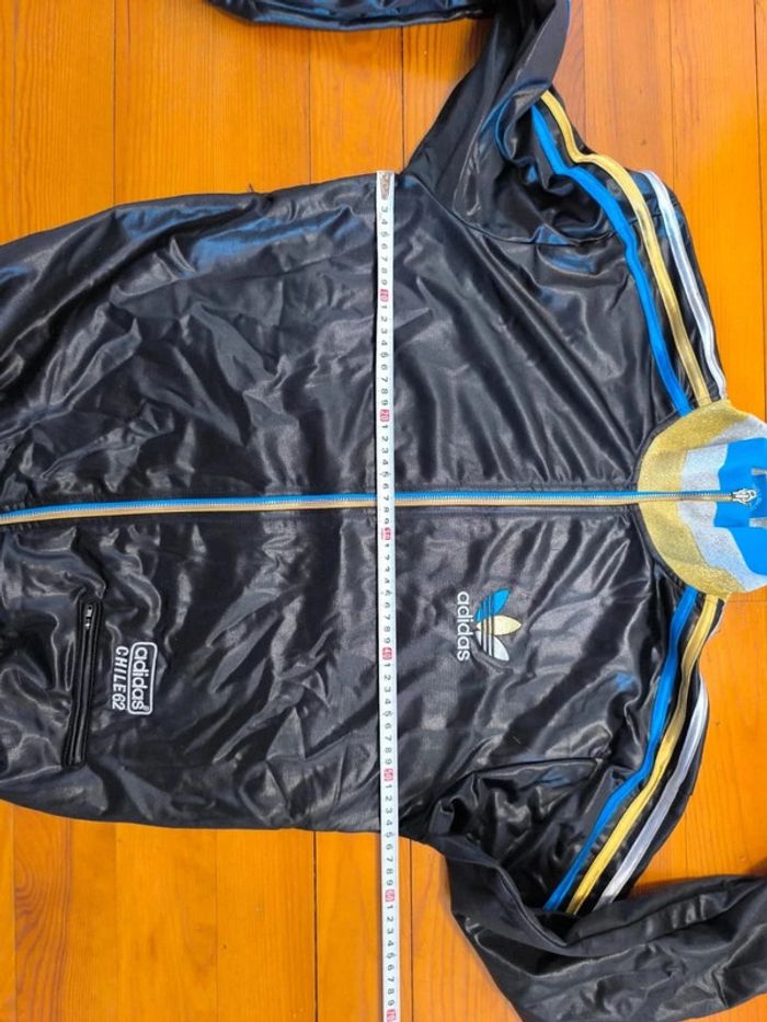 Veste Adidas - Chile 62 - Noir/bleu/doré - Taille M - photo numéro 8